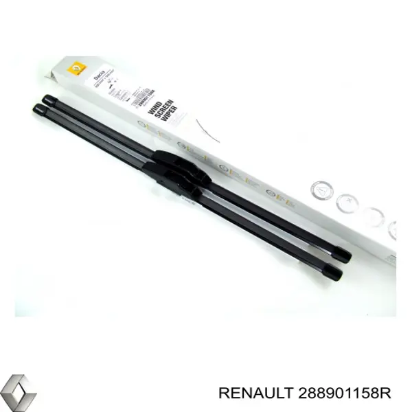 Do koszyka 288901158R Renault (RVI) Pióro wycieraczki szyby przedniej, zestaw (2 szt.)