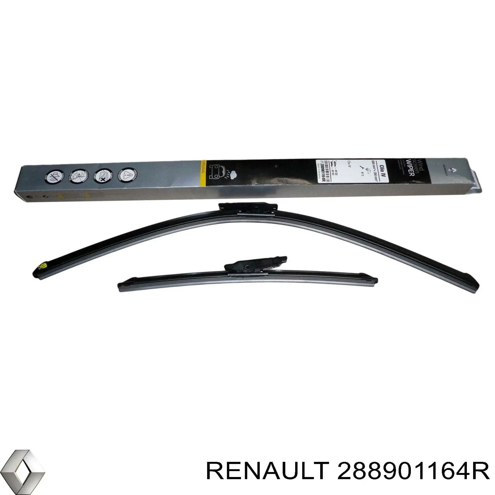Pióro wycieraczki szyby przedniej, zestaw (2 szt.) Renault (RVI) 288901164R cena, od 23,23 USD