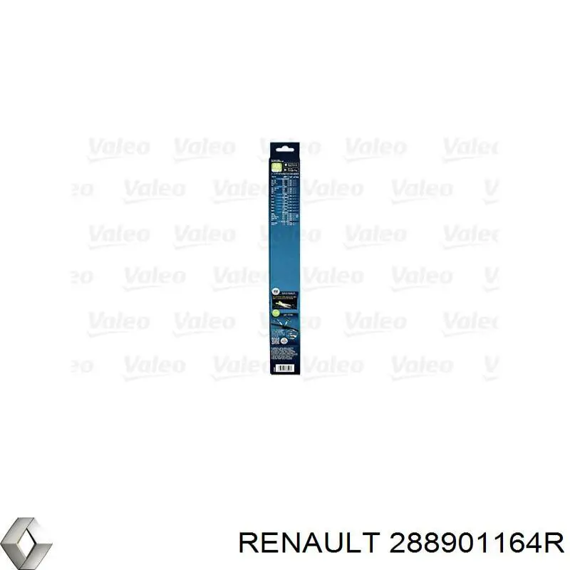 Pióro wycieraczki szyby przedniej, zestaw (2 szt.) 288901164R Renault (RVI)