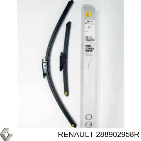 288902958R Renault (RVI) Pióro wycieraczki szyby przedniej, zestaw (2 szt.)