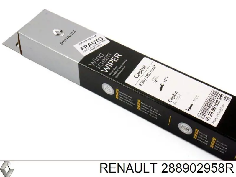 Pióro wycieraczki szyby przedniej, zestaw (2 szt.) Renault (RVI) 288902958R cena, od 26,10 USD