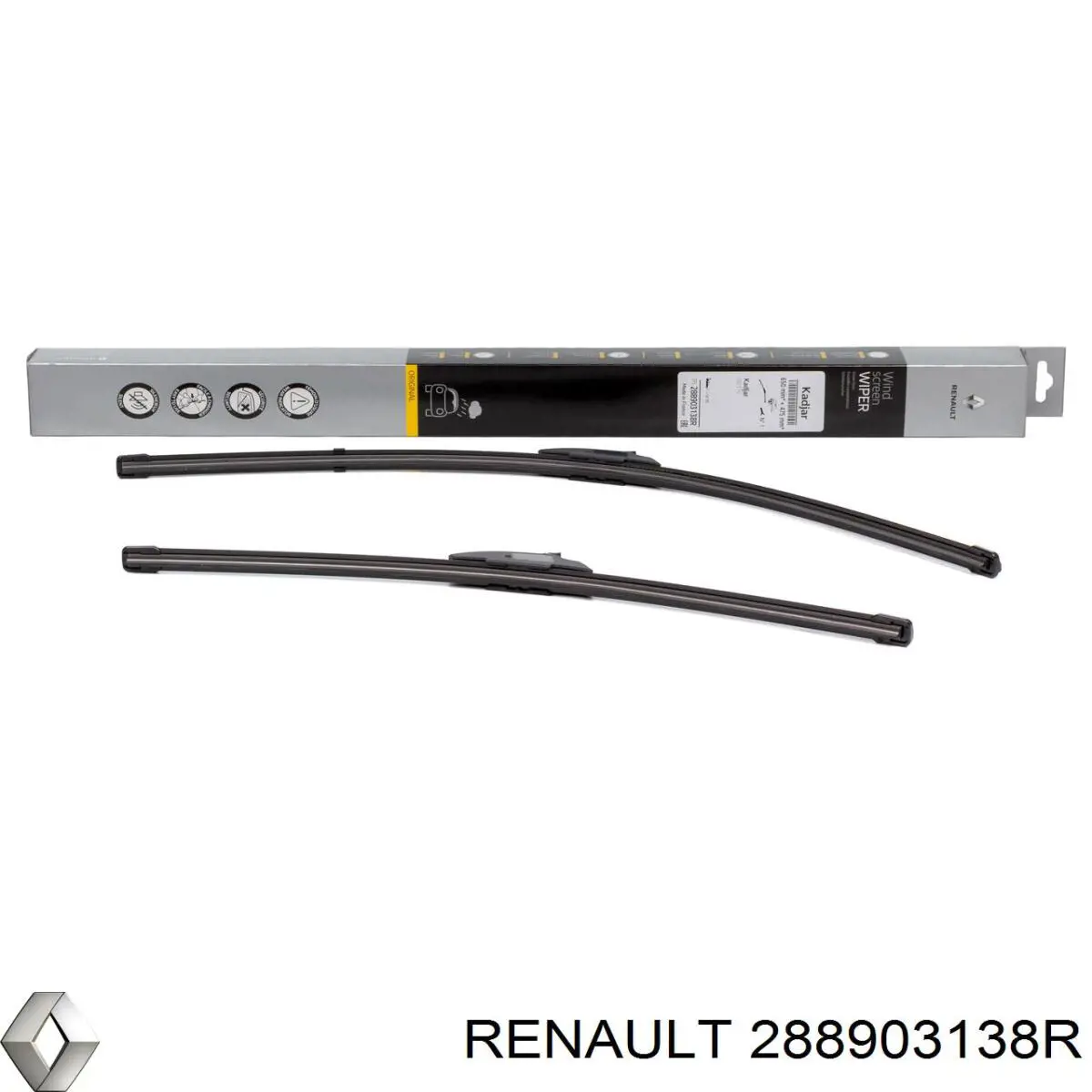 288903138R Renault (RVI) Pióro wycieraczki szyby przedniej, zestaw (2 szt.)