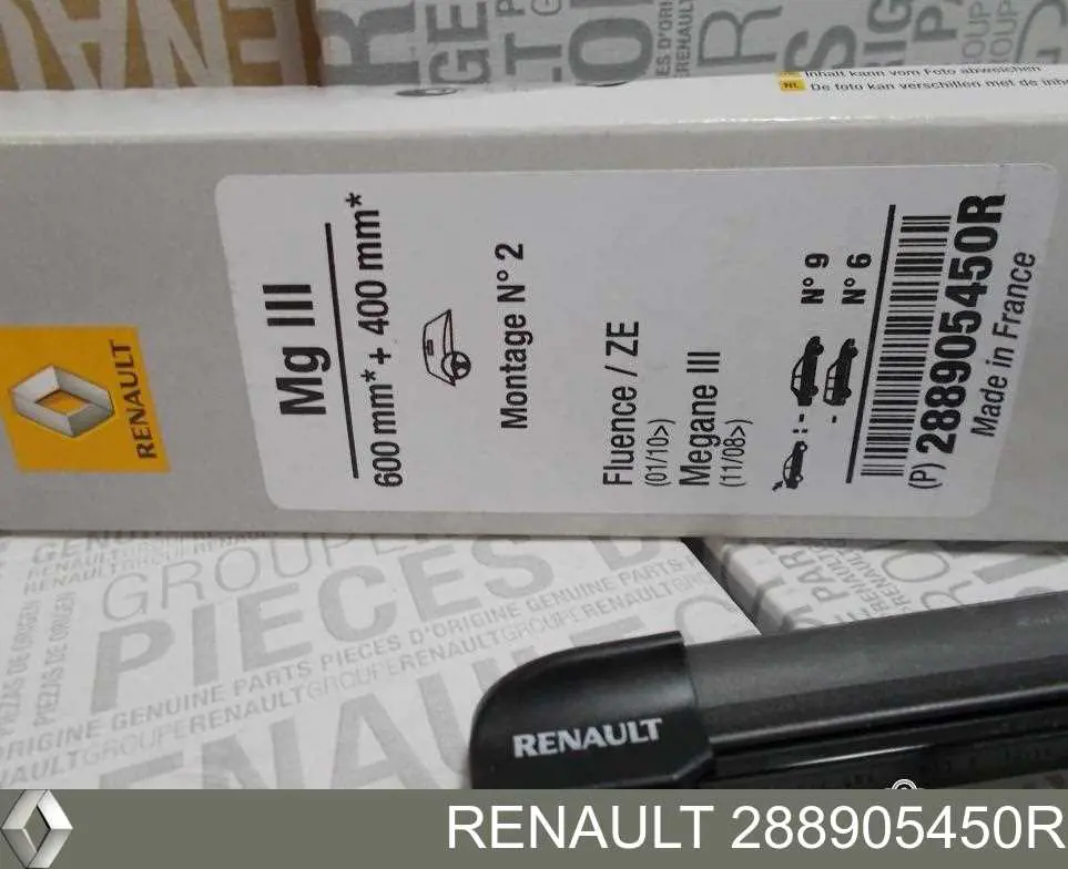288905450R Renault (RVI) Pióro wycieraczki szyby przedniej, zestaw (2 szt.)