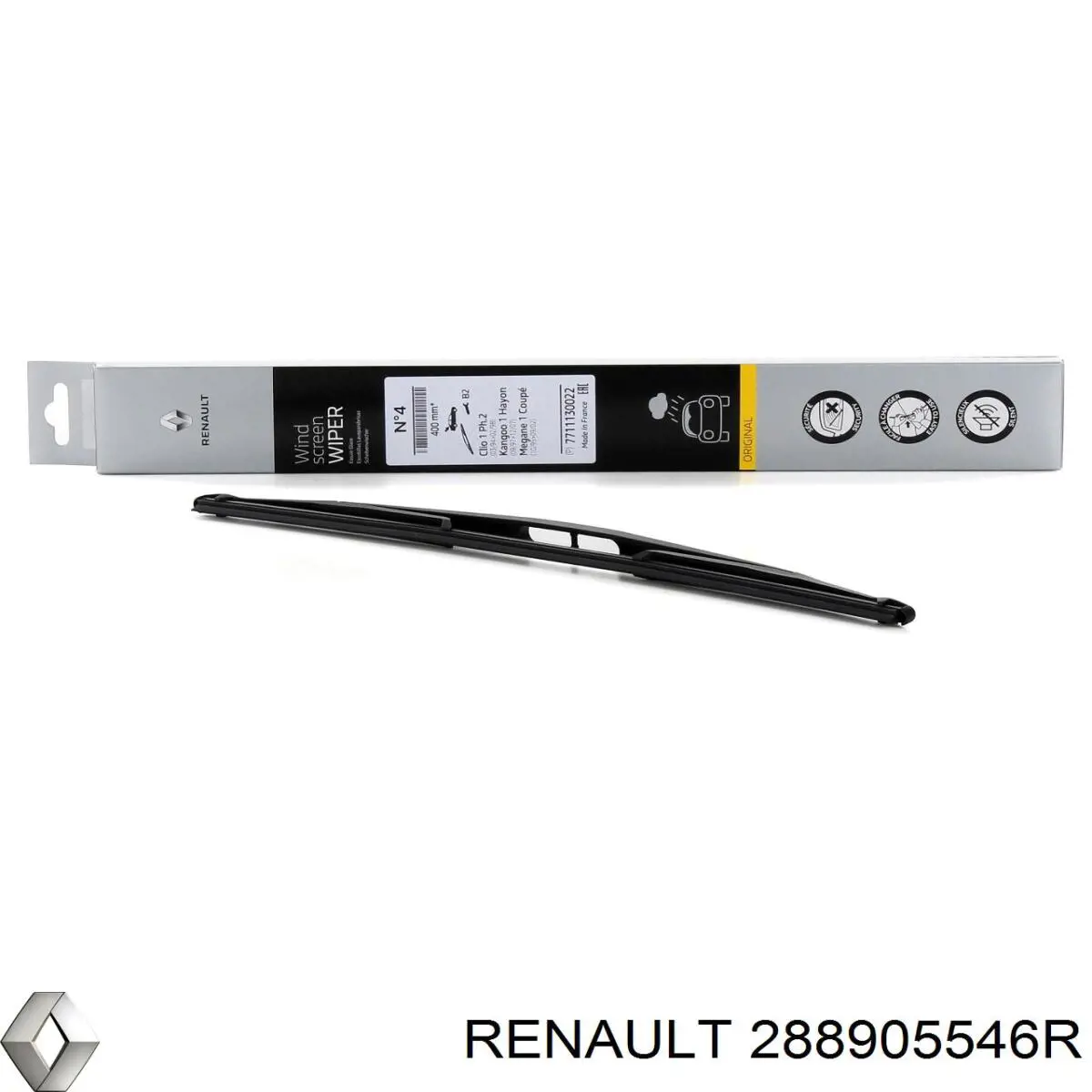 Pióro wycieraczki szyby przedniej, zestaw (2 szt.) Renault (RVI) 288905546R cena, od 25,67 USD