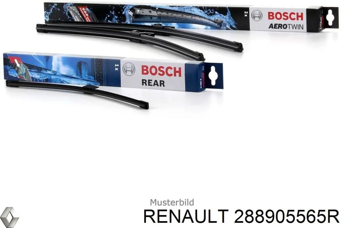 Pióro wycieraczki szyby przedniej, zestaw (2 szt.) Renault (RVI) 288905565R cena, od 25,64 USD