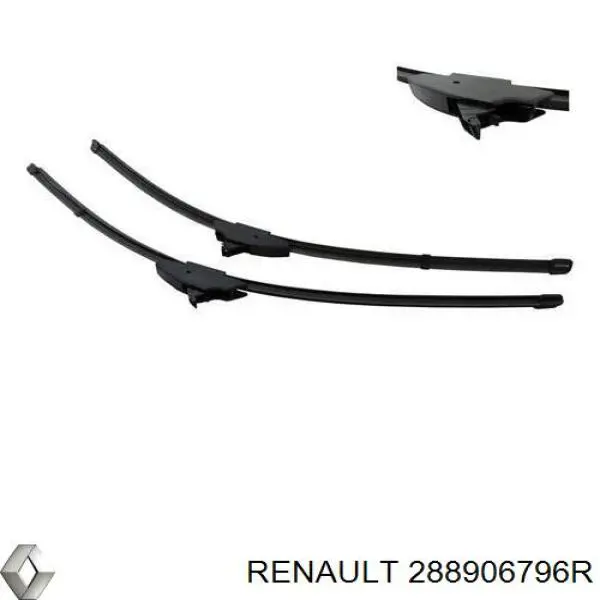 Do koszyka 288906796R Renault (RVI) Pióro wycieraczki szyby przedniej kierowcy