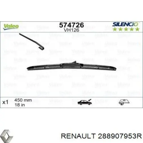 288907953R Renault (RVI) pióro wycieraczki szyby przedniej pasażera