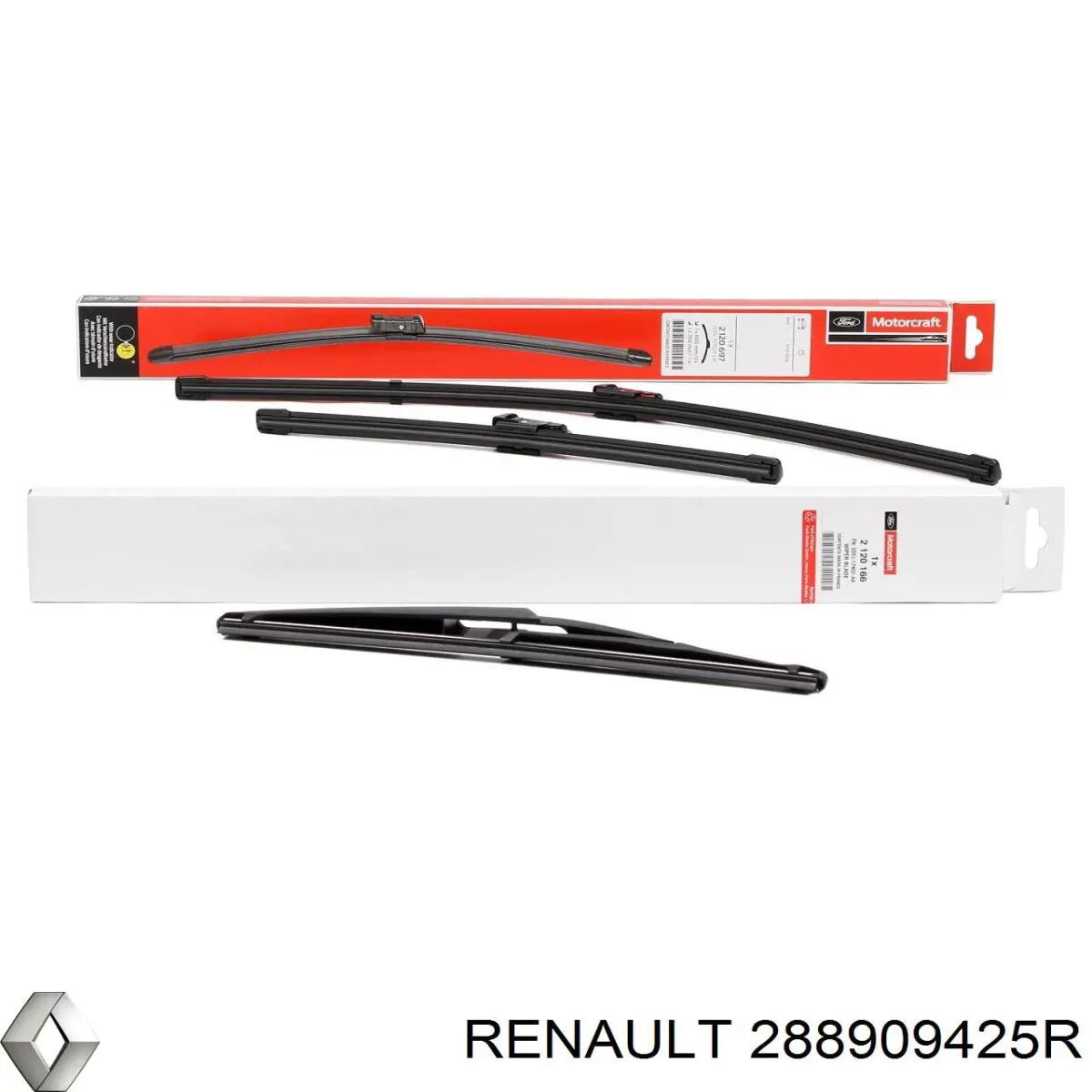 Pióro wycieraczki szyby przedniej kierowcy Renault (RVI) 288909425R cena, od 11,30 USD