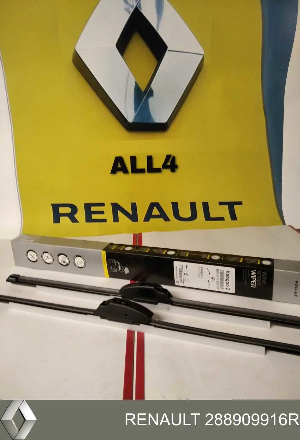 Pióro wycieraczki szyby przedniej, zestaw (2 szt.) Renault (RVI) 288909916R cena, od 42,56 USD