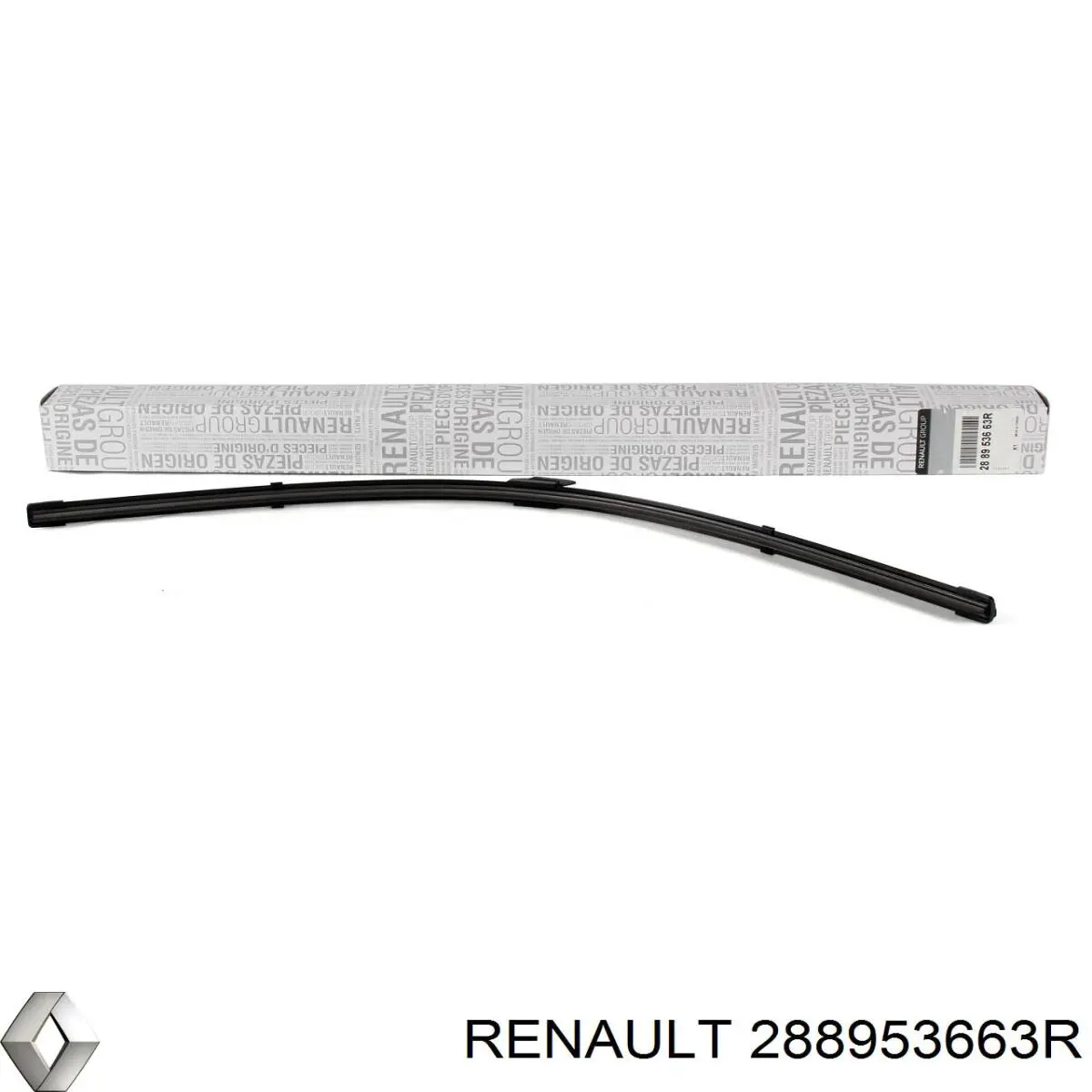 Do koszyka 288953663R Renault (RVI) Pióro wycieraczki szyby przedniej kierowcy