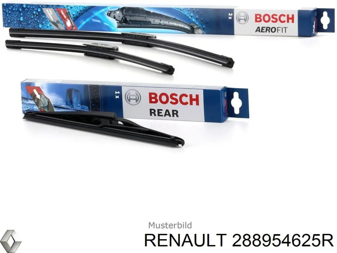 Pióro wycieraczki szyby przedniej, zestaw (2 szt.) Renault (RVI) 288954625R cena, od 24,31 USD