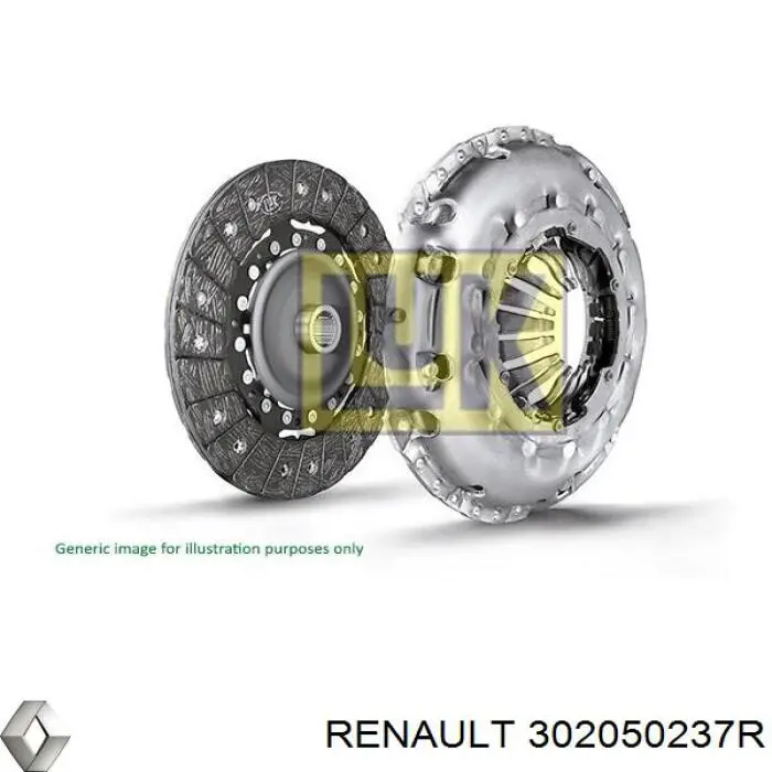 Zestaw sprzęgła (3 części) Renault (RVI) 302050237R cena, od 120,69 USD