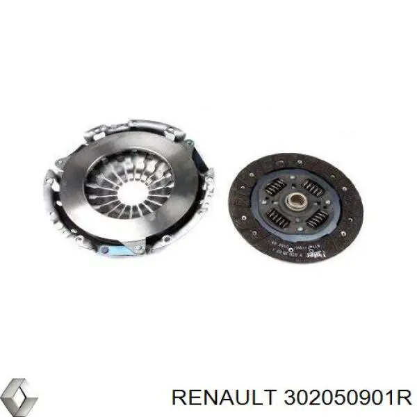 Do koszyka 302050901R Renault (RVI) Zestaw sprzęgła (3 części)
