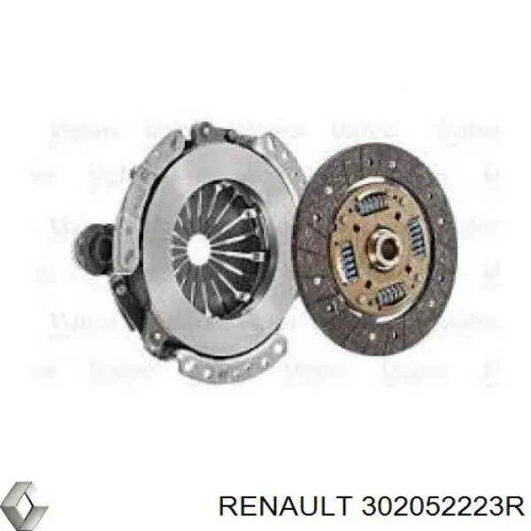 Do koszyka 302052223R Renault (RVI) Zestaw sprzęgła (3 części)
