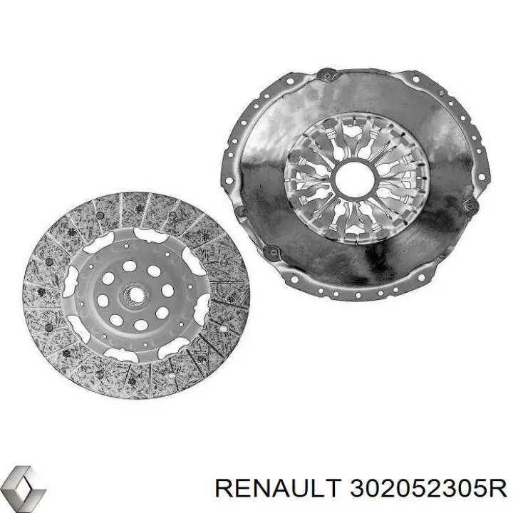 Do koszyka 302052305R Renault (RVI) Zestaw sprzęgła (3 części)