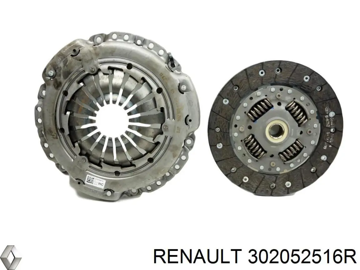 302052516R Renault (RVI) zestaw sprzęgła (3 części)