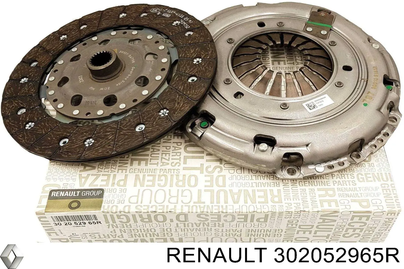 Do koszyka 302052965R Renault (RVI) Zestaw sprzęgła (3 części)