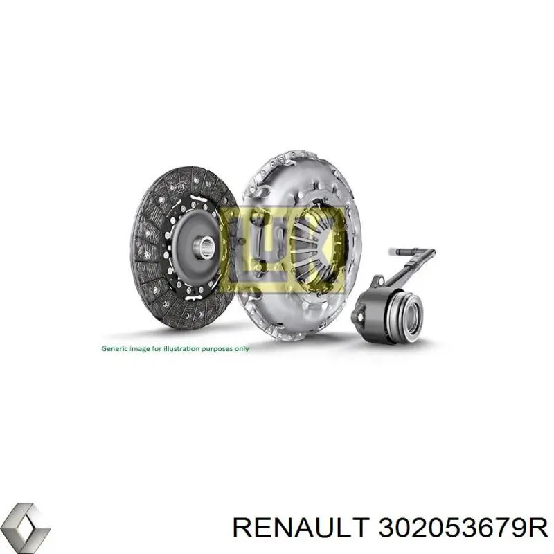 302053679R Renault (RVI) Zestaw sprzęgła (3 części)
