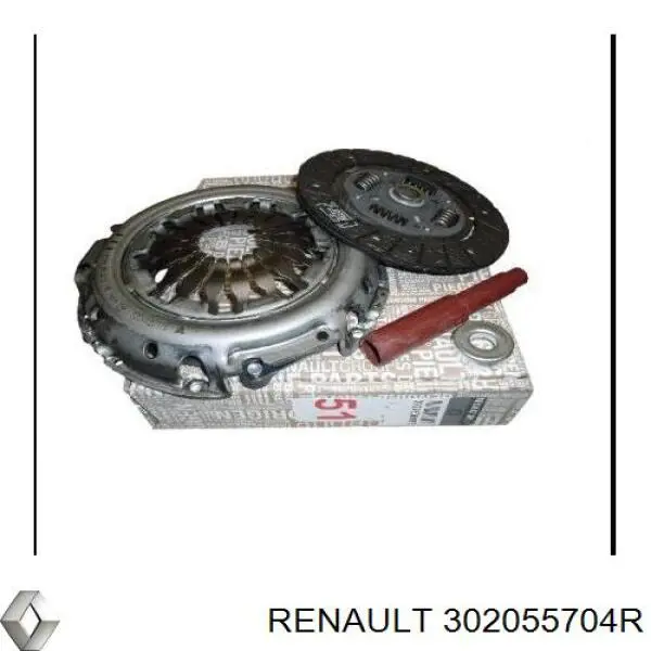 Do koszyka 302055704R Renault (RVI) Zestaw sprzęgła (3 części)