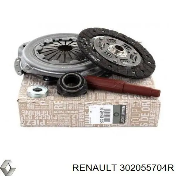 Zestaw sprzęgła (3 części) Renault (RVI) 302055704R