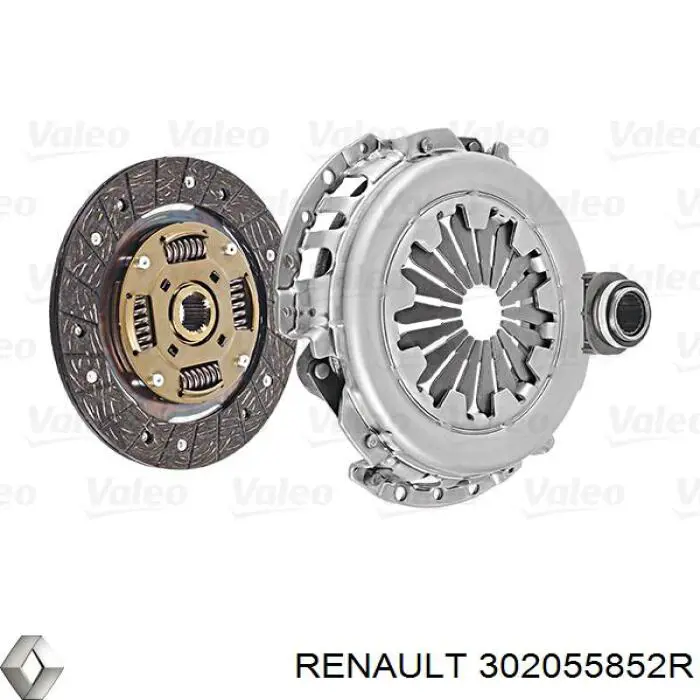 Do koszyka 302055852R Renault (RVI) Zestaw sprzęgła (3 części)