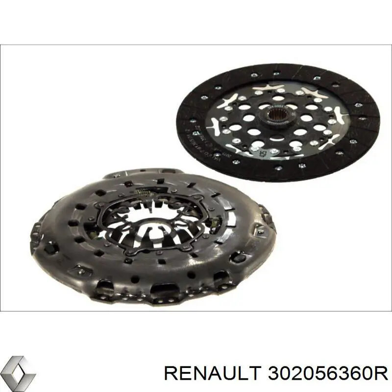 Do koszyka 302056360R Renault (RVI) Zestaw sprzęgła (3 części)