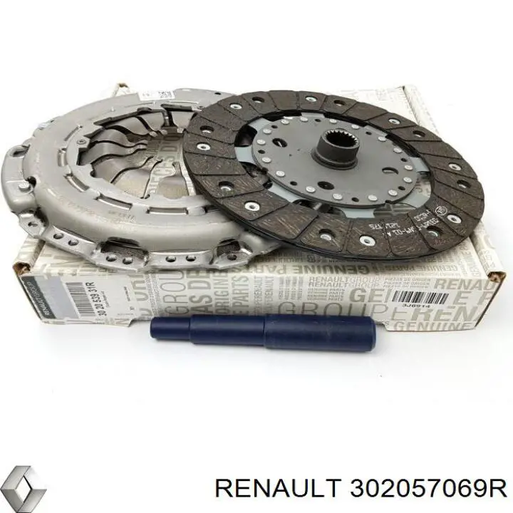 Do koszyka 302057069R Renault (RVI) Zestaw sprzęgła (3 części)