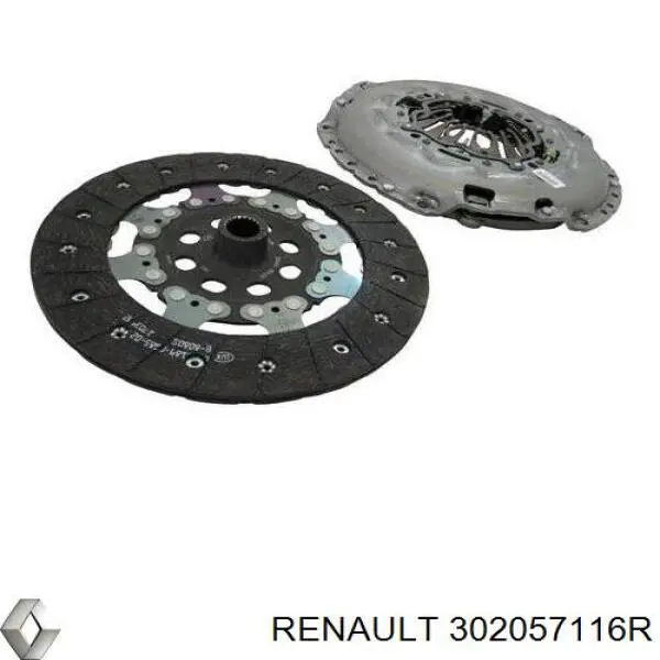 Do koszyka 302057116R Renault (RVI) Zestaw sprzęgła (3 części)