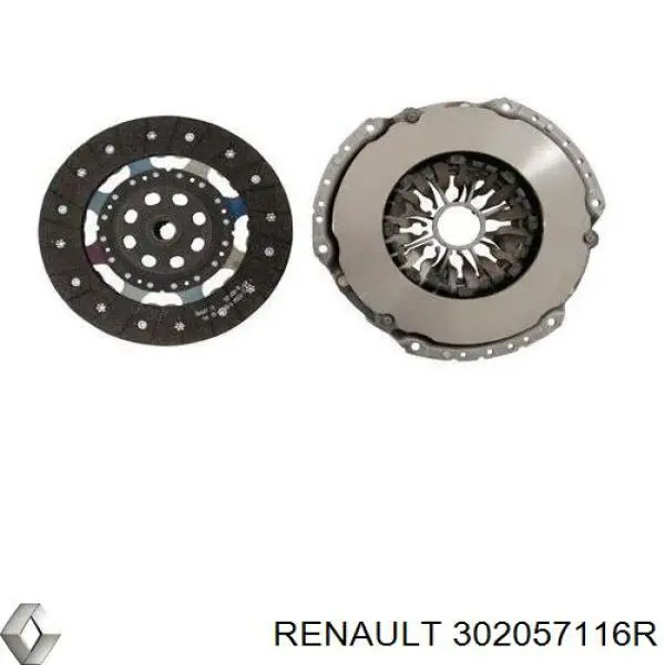 Zestaw sprzęgła (3 części) Renault (RVI) 302057116R cena, od 174,86 USD