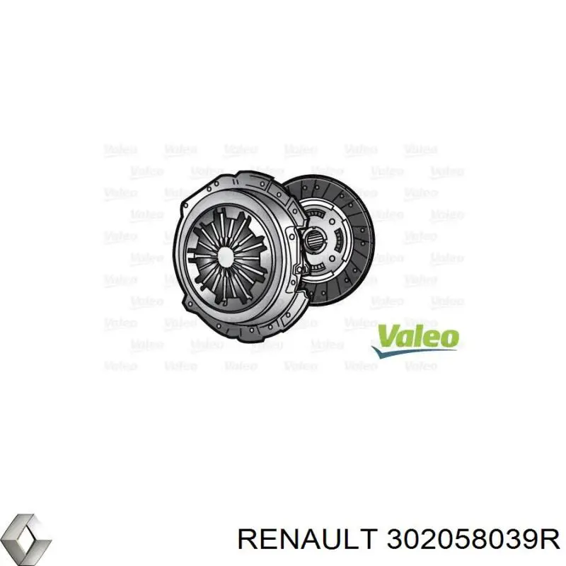 302058039R Renault (RVI) Zestaw sprzęgła (3 części)