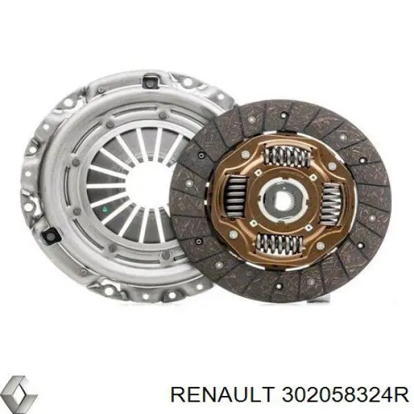 Zestaw sprzęgła (3 części) 302058324R Renault (RVI)