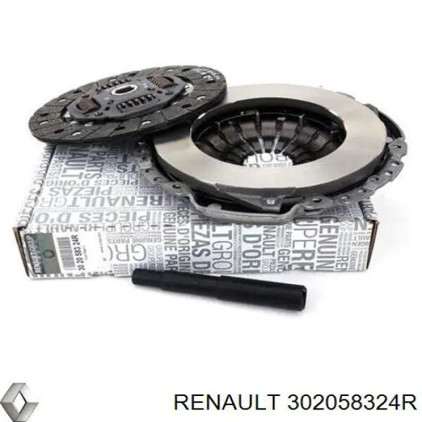 Zestaw sprzęgła (3 części) 302058324R Renault (RVI)