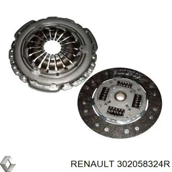 Zestaw sprzęgła (3 części) Renault (RVI) 302058324R
