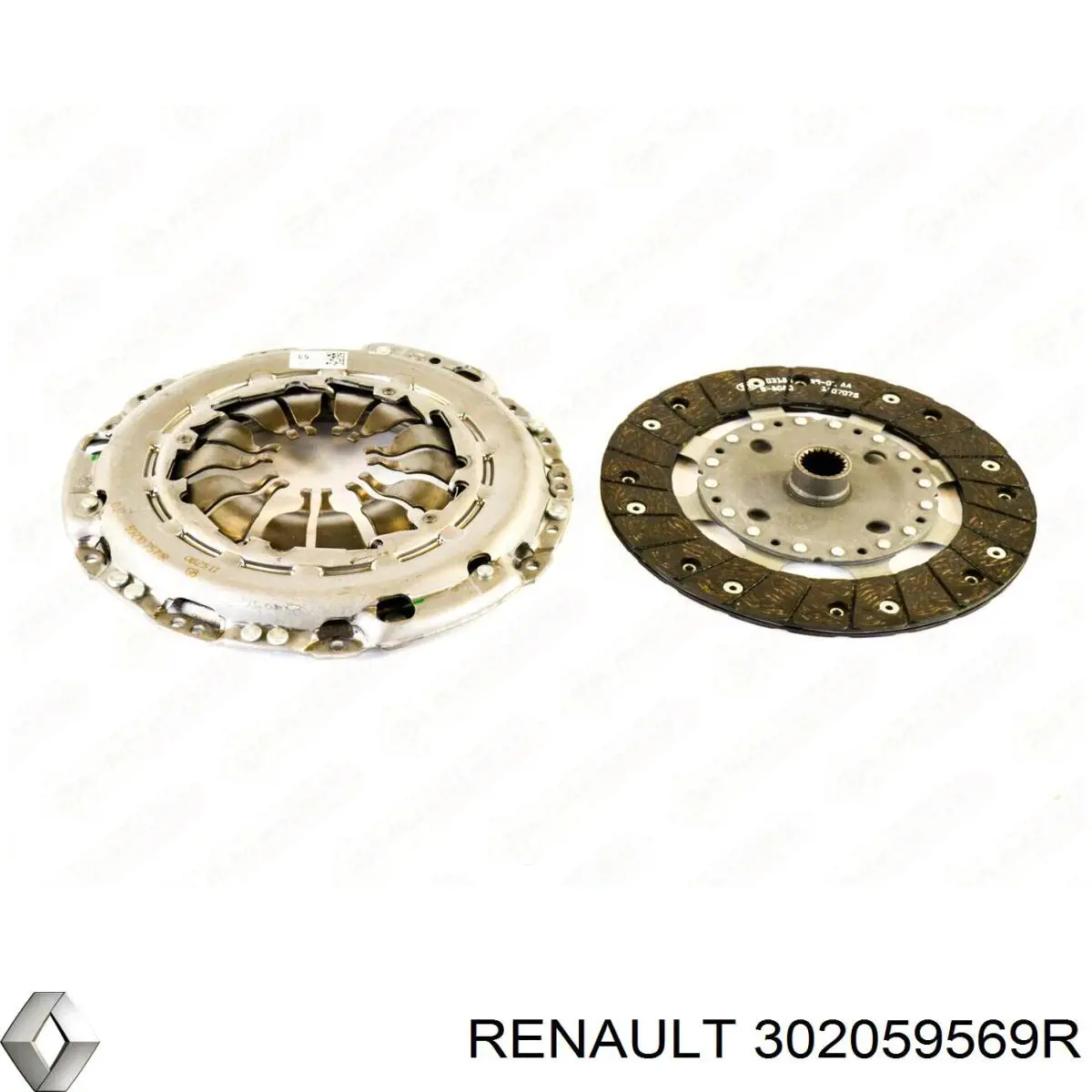 Do koszyka 302059569R Renault (RVI) Zestaw sprzęgła (3 części)