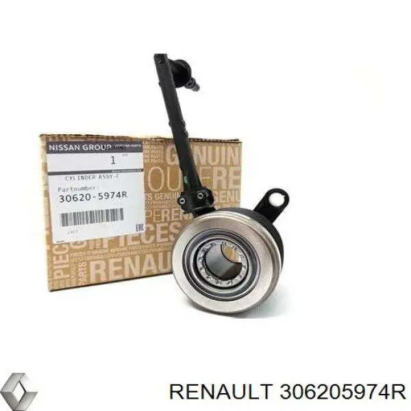 306205974R Renault (RVI) Cylinder roboczy sprzęgła (wysprzęglik) w komplecie z łożyskiem wyciskowym