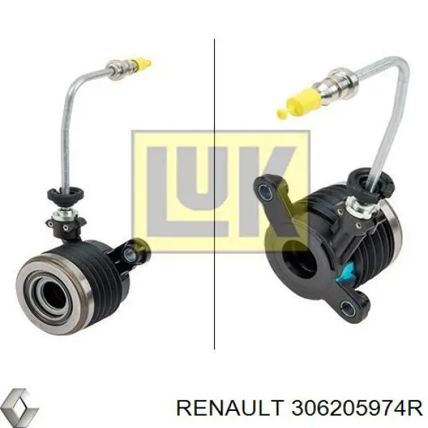 Cylinder roboczy sprzęgła (wysprzęglik) w komplecie z łożyskiem wyciskowym Renault (RVI) 306205974R cena, od 52,32 USD
