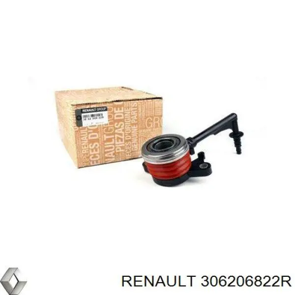 Do koszyka 306206822R Renault (RVI) Cylinder roboczy sprzęgła (wysprzęglik) w komplecie z łożyskiem wyciskowym