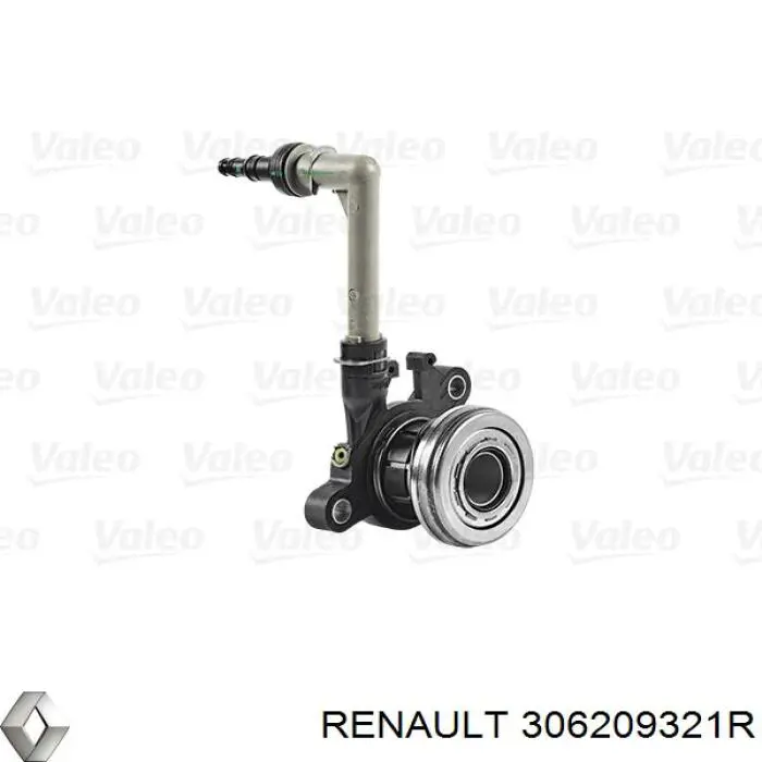 Do koszyka 306209321R Renault (RVI) Cylinder roboczy sprzęgła (wysprzęglik) w komplecie z łożyskiem wyciskowym