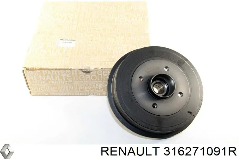 Bęben hamulcowy tylny Renault (RVI) 316271091R cena, od 14,98 USD