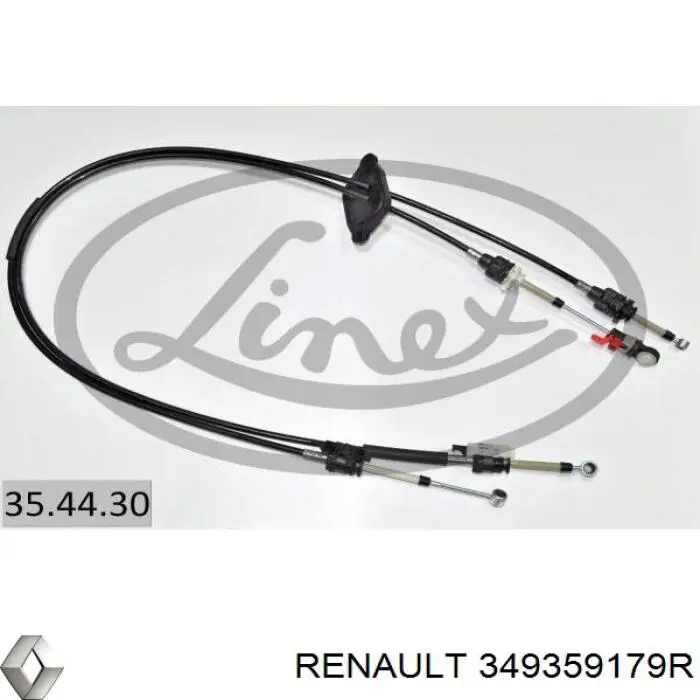 349359179R Renault (RVI) Linka dźwigni zmiany biegów podwójna