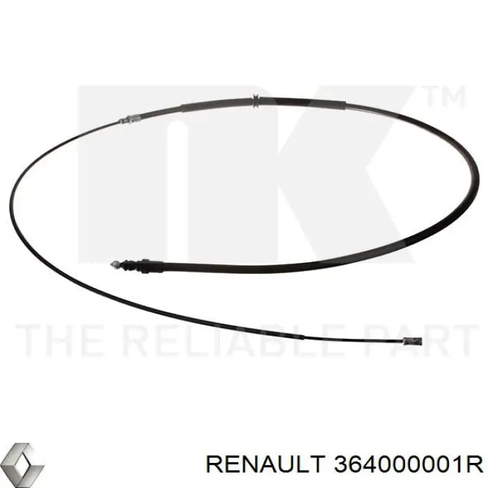 364000001R Renault (RVI) Linka hamulca ręcznego tylna prawa/lewa