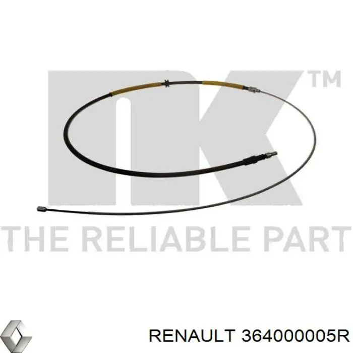 Linka hamulca ręcznego tylna prawa/lewa Renault (RVI) 364000005R cena, od 16,80 USD