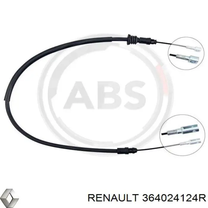 Linka hamulca ręcznego przednia Renault (RVI) 364024124R cena, od 17,18 USD