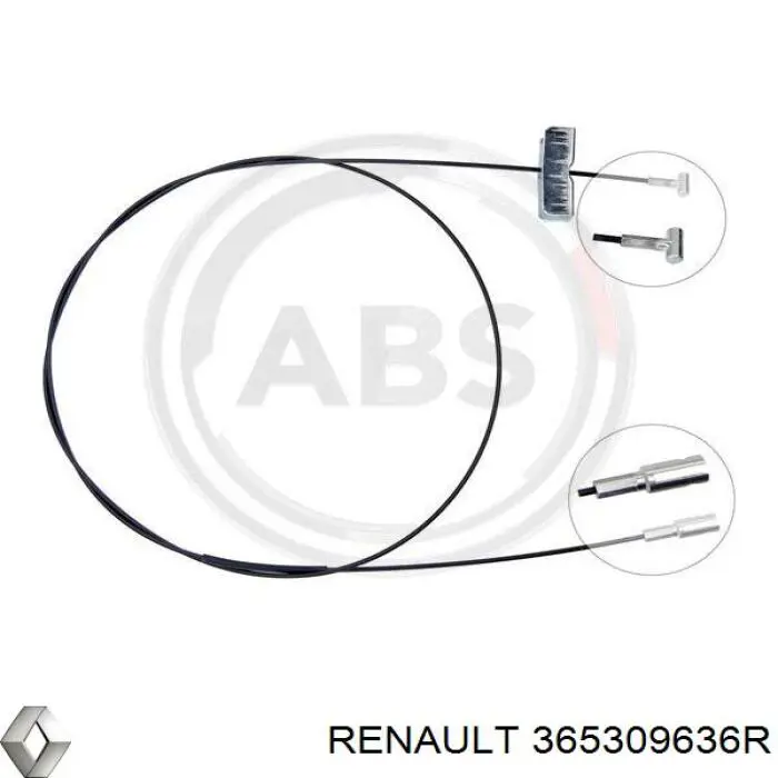 Linka hamulca ręcznego środkowa Renault (RVI) 365309636R cena, od 21,87 USD