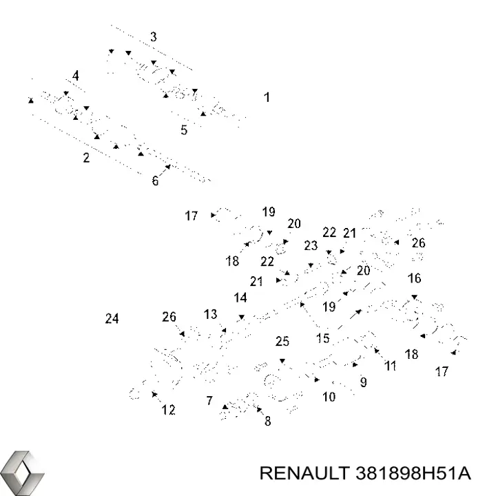 Uszczelniacz końcówki reduktora mostu tylnego Nissan Murano (Z51)