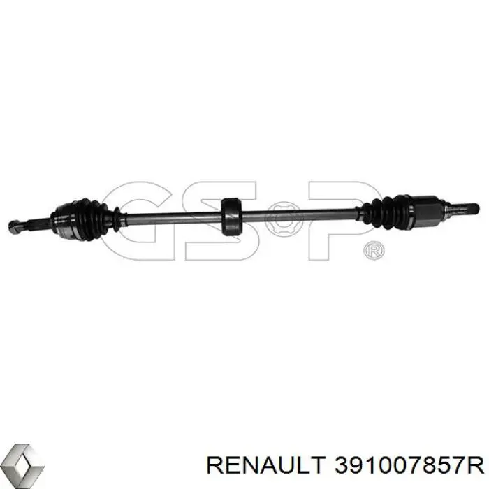 391007857R Renault (RVI) Półoś napędowa przednia prawa