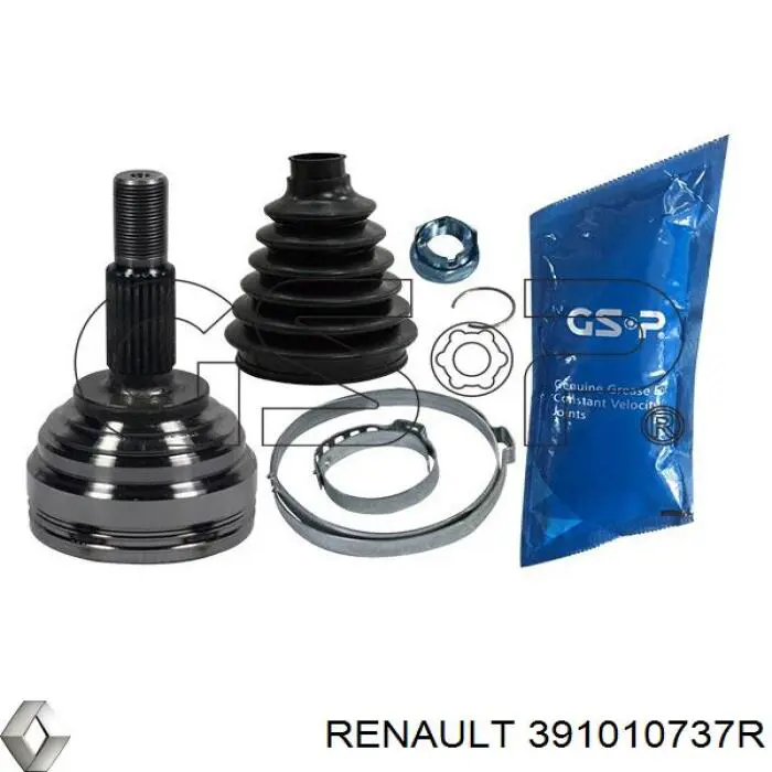 391010737R Renault (RVI) Półoś napędowa przednia lewa