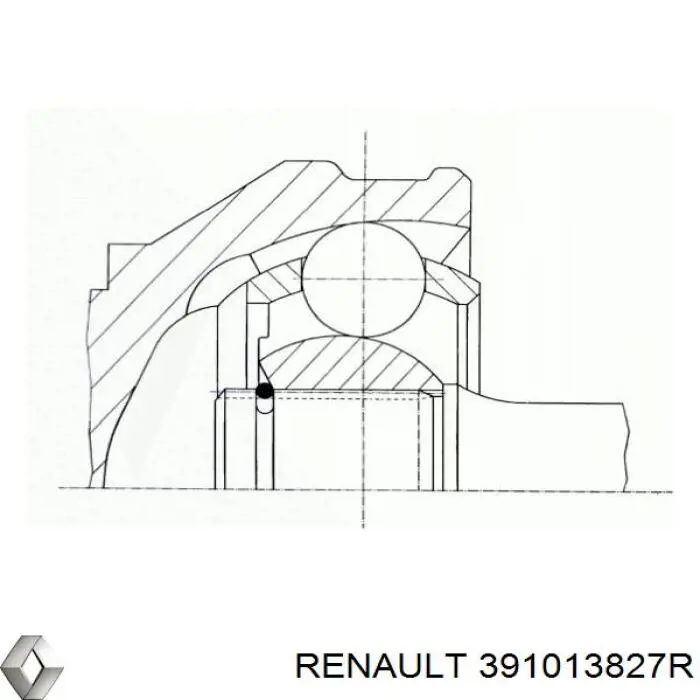 Półoś napędowa przednia lewa Renault (RVI) 391013827R cena, od 213,13 USD