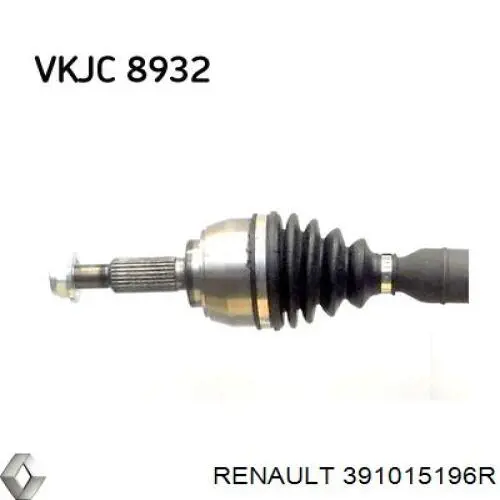 391015196R Renault (RVI) półoś napędowa przednia lewa