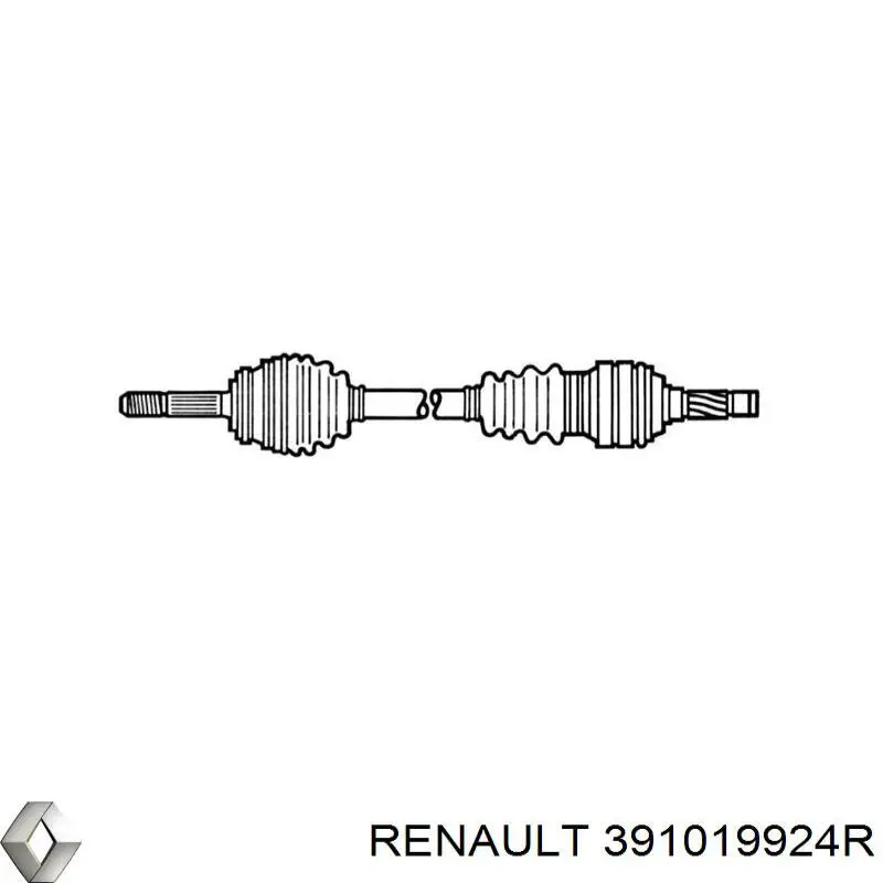 391019924R Renault (RVI) Półoś napędowa przednia lewa